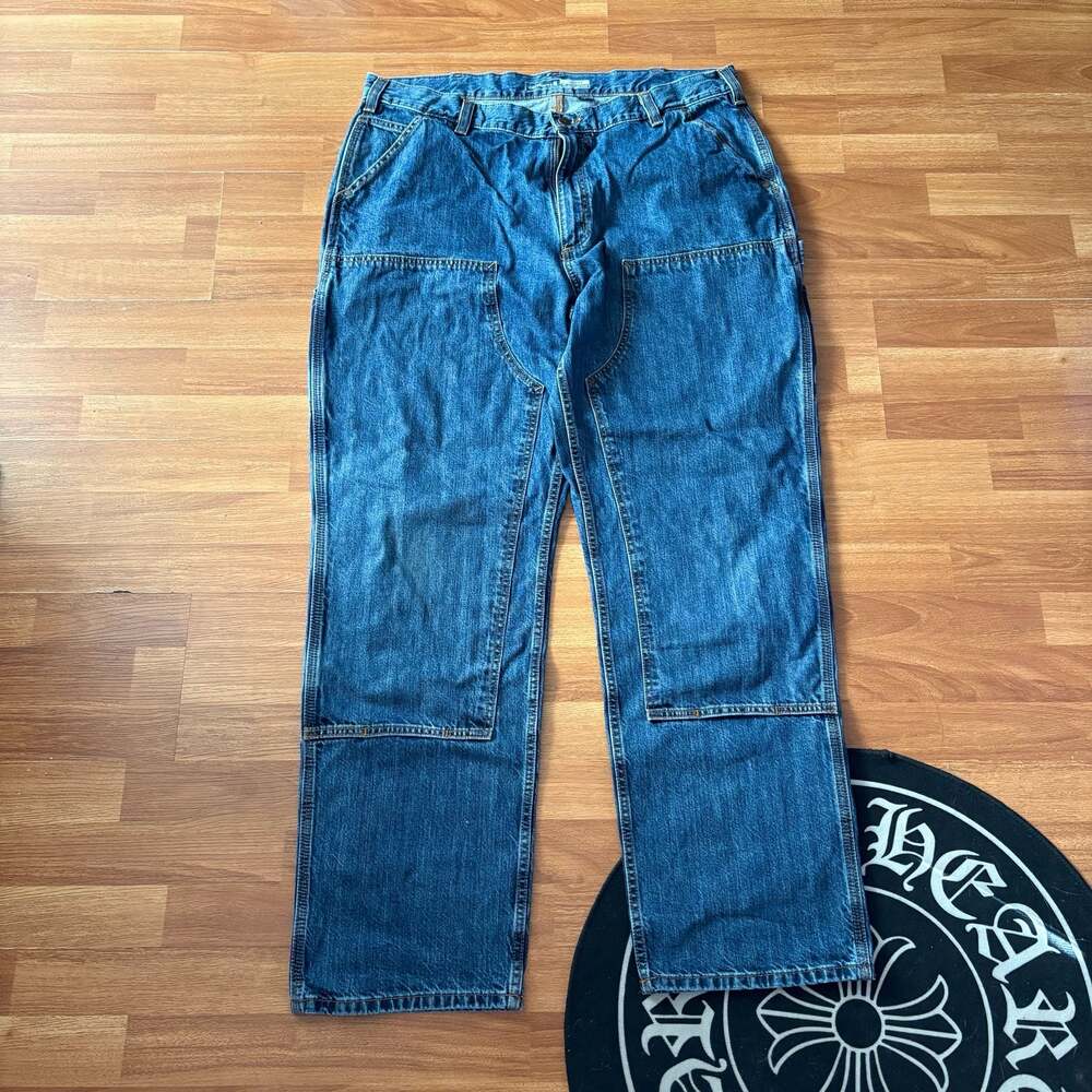Carhartt Loose Fit Double Knee Logger Denim Work Pants